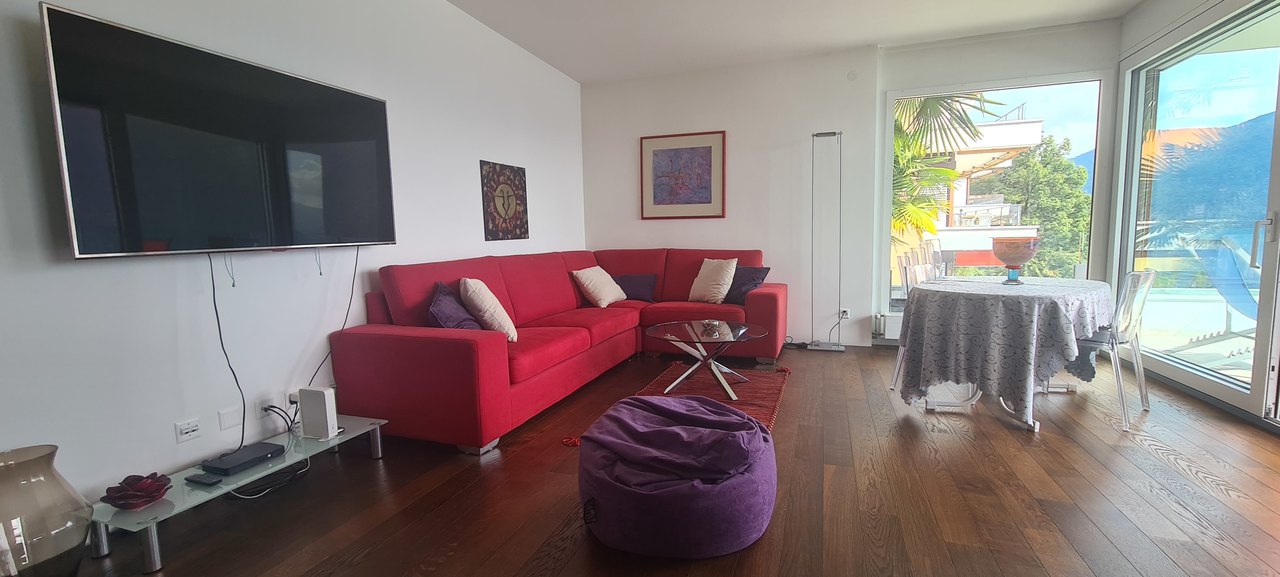 Soggiorno , Wohnung zu vermieten, 6974 Aldesago