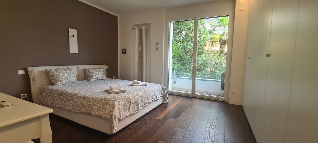 Camera matrimoniale , Wohnung zu vermieten, 6974 Aldesago