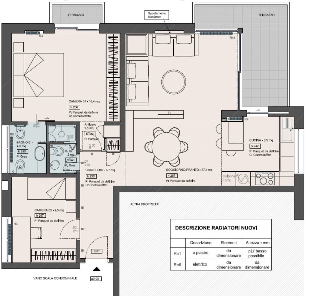 Planimetria , Wohnung zu vermieten, 6974 Aldesago