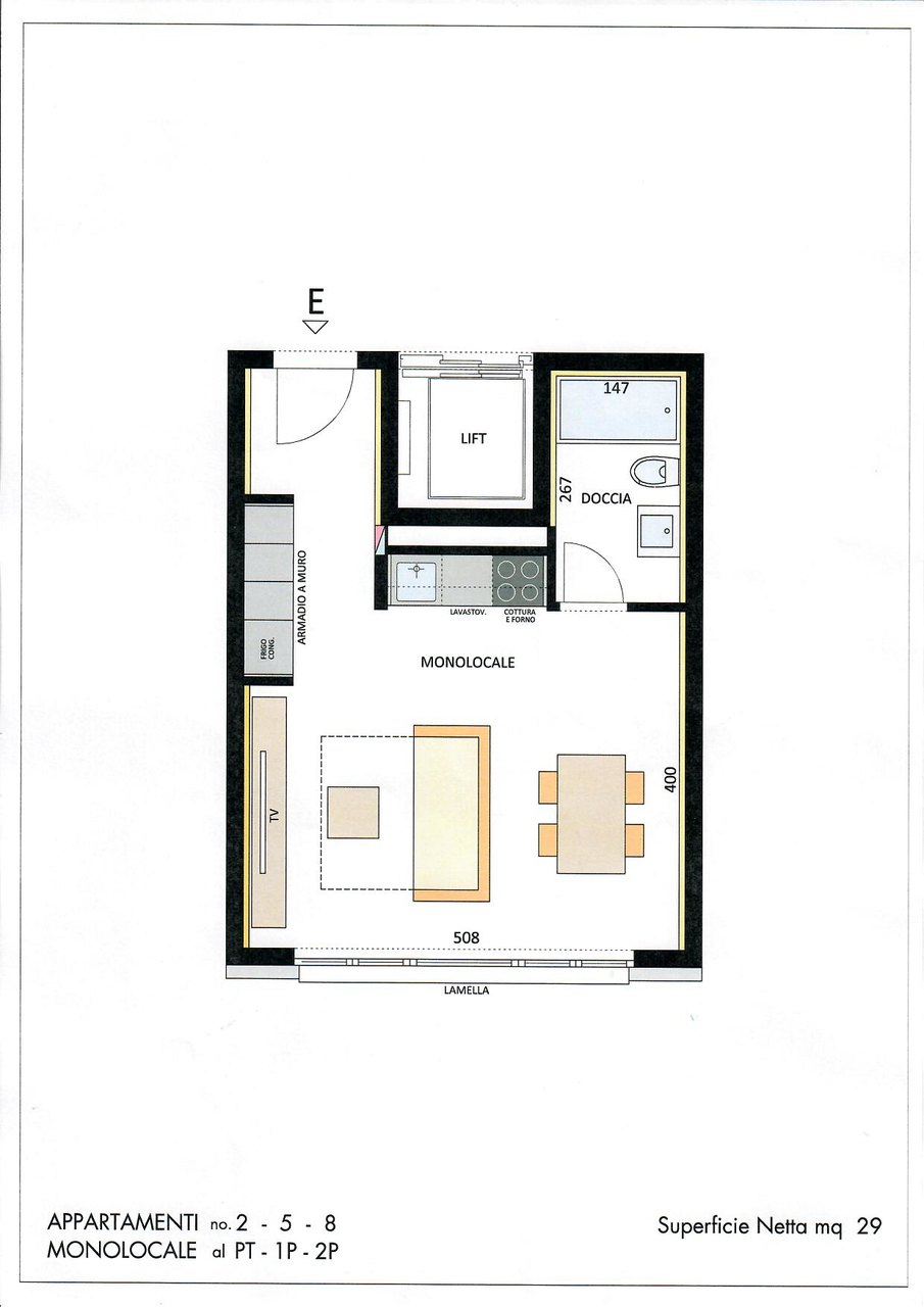 Planimetria , Wohnung zu vermieten, 6963 Pregassona