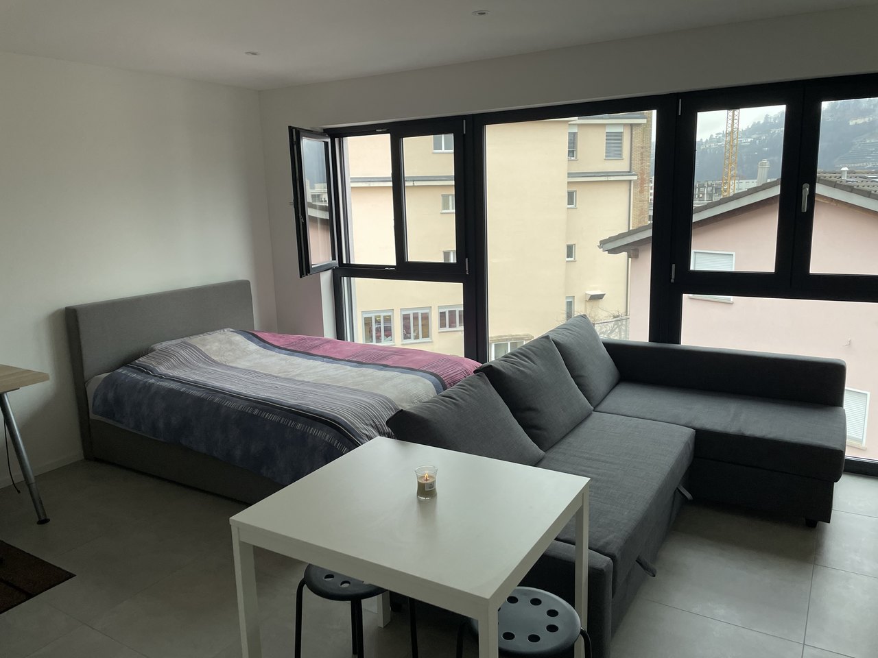 Soggiorno/camera , Wohnung zu vermieten, 6963 Pregassona