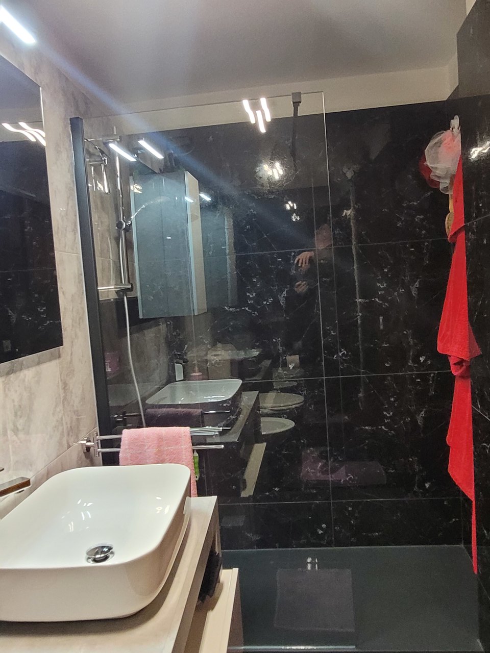 Nuovo bagno con cabina doccia , House for sale, 6825 Capolago